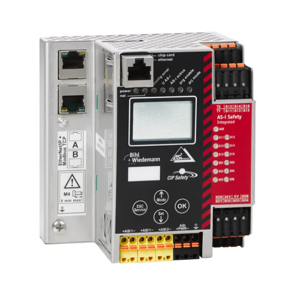 BWU2742 Gateway ASi-3 EtherNet/IP và Modbus TCP tích hợp bộ giám sát an toàn Bihl+Wiedemann Bihl-Wiedemann