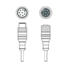 CB-M12-5000E-8TP 429279 Cáp nối M12 8 chân dài 5 m Leuze Vietnam